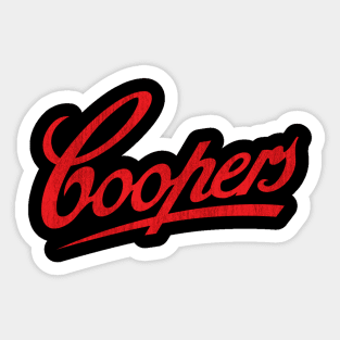 Retro Cooper's Ale Style Sticker